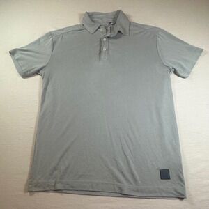 Vintage 1946 Mens Gray Modal Blend Short Sleeve Polo Shirt Size Small VTG 1946